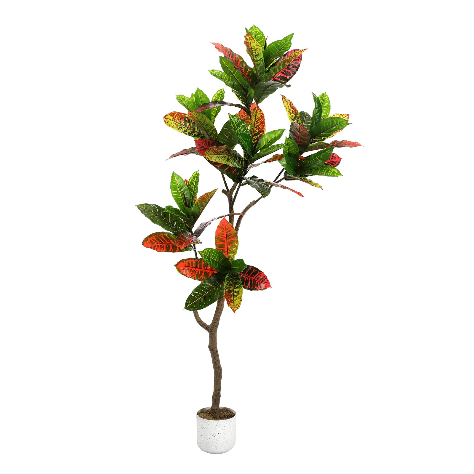 faux potted fiddle leaf fig trees Garvee Fiddle Leaf Fig Tree Artificial 4.9 ft Tall Faux Tree with Blac