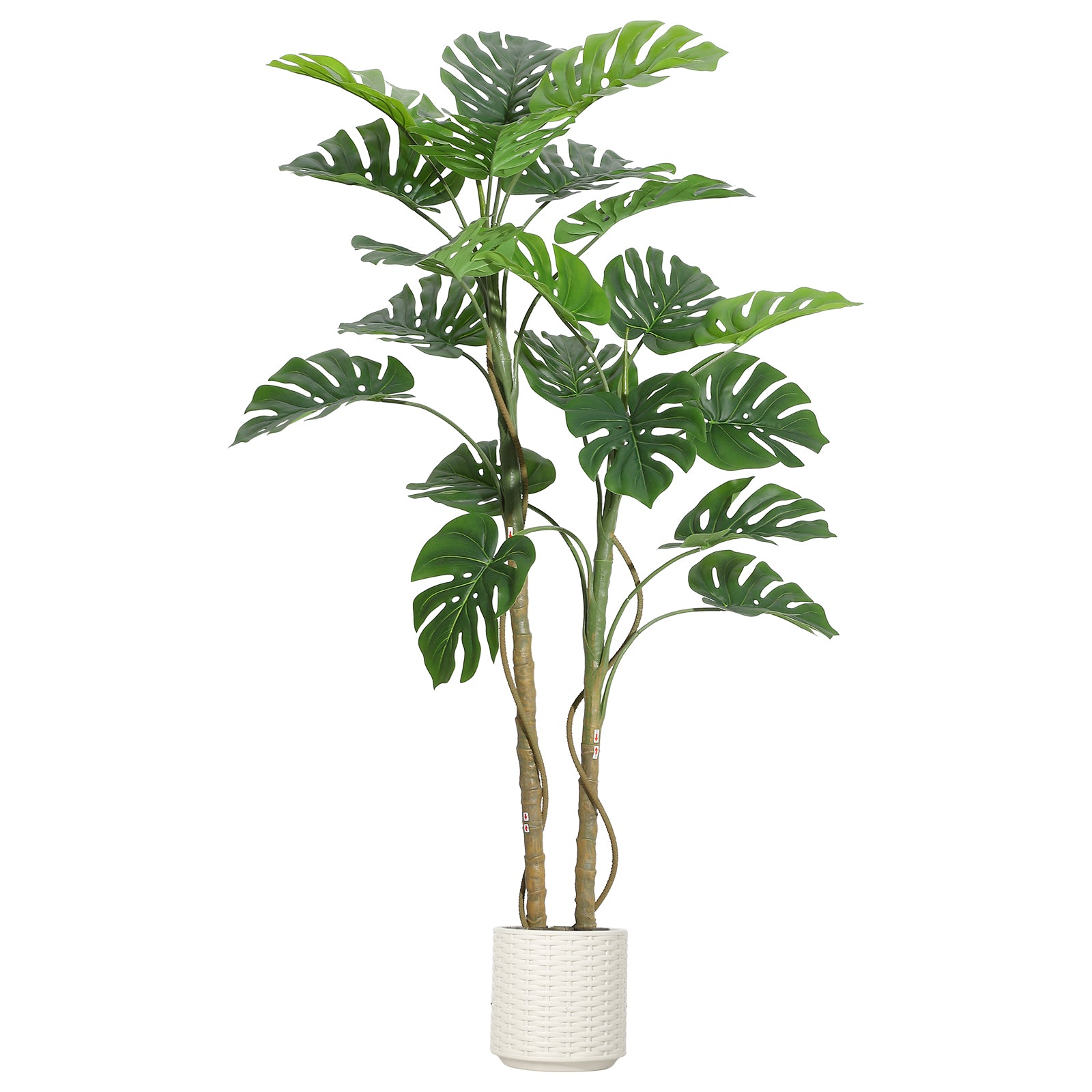 Garvee Large Realistic Artificial Monstera Deliciosa Tree with Bendable  Stems UV Resistant Leaves Ceramic Pot Indoor Decor 150CM Green