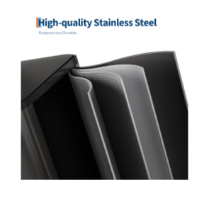 Garvee Dual Trash Can, 60 Liter (2x30L)/80 Liter (2x40L) Stainless Steel Step Trash Can, Rectangular Garbage Bin with Inner Buckets, Suit for Kitchen Office Home Use