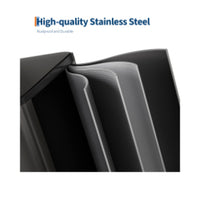 Garvee Dual Trash Can, 60 Liter (2x30L)/80 Liter (2x40L) Stainless Steel Step Trash Can, Rectangular Garbage Bin with Inner Buckets, Suit for Kitchen Office Home Use