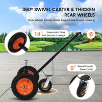 Garvee Adjustable Trailer Dolly with 800lbs Load Capacity, Durable Carbon Steel Trailer Mover with 17.7''-25.5'' Adjustable Height, Ideal Option to Move Boat Trailers/Utility/Cargo Trailers and RV Trailer
