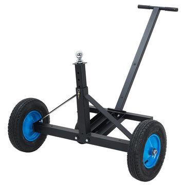 Garvee Adjustable Trailer Dolly, with 1500lbs Load Capacity, Durable Carbon Steel Trailer Mover with 25.5''-34.6'' Adjustable Height, Ideal for Moving Boat Trailers/Utility/Cargo Trailers/RV Trailer