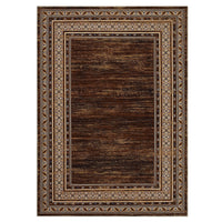Garvee Modern Washable Rugs 5x7 Soft Non Slip Living Room Rugs Ultra Thin Low Pile Large Bedroom Carpet Red Brown