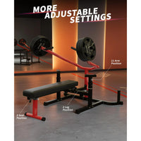 Garvee Chest Press Machine Heavy-Duty Steel Adjustable Bench for Chest Arms Shoulder Home Gym Foldable Black