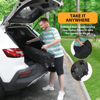 Tonnelle instantanée Garvee 3x3 m – Abri solaire portable étanche avec sac à roulettes, sacs de sable et piquets pour pique-nique, camping et événements en plein air, gris