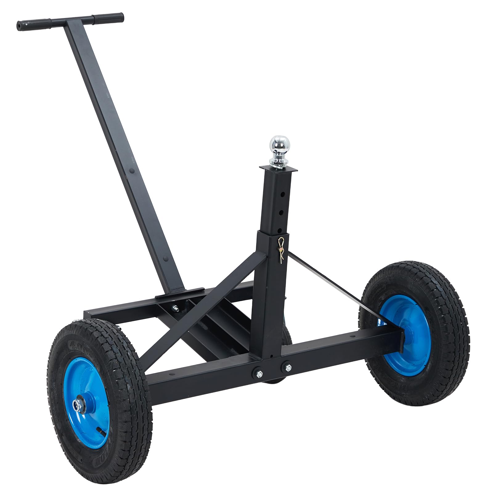 Garvee Adjustable Trailer Dolly, with 1500lbs Load Capacity, Durable Carbon Steel Trailer Mover with 25.5''-34.6'' Adjustable Height, Ideal for Moving Boat Trailers/Utility/Cargo Trailers/RV Trailer