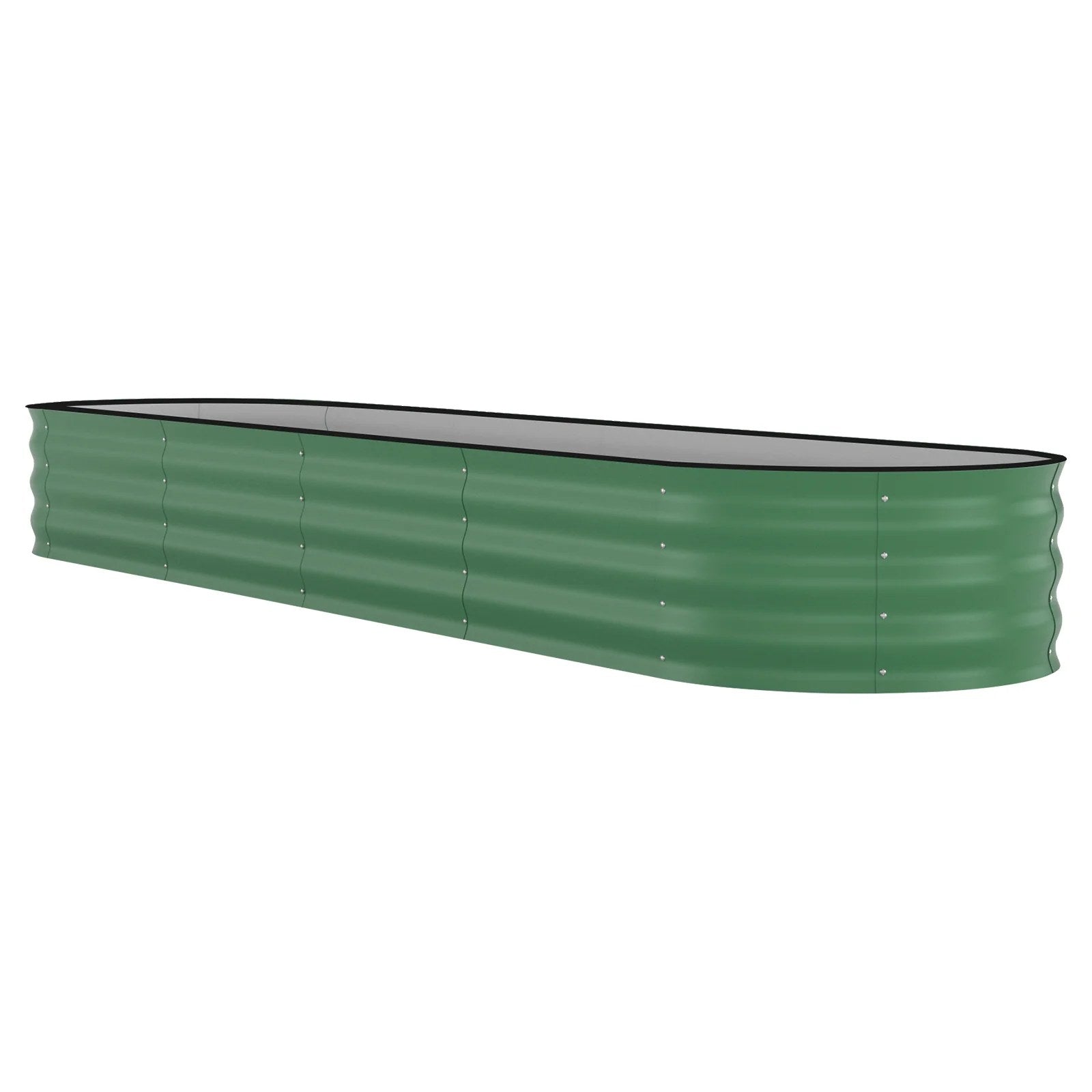 Garvee 8x2x1.5 ft Galvanized Raised Garden Bed - Rust-Resistant Metal Planter Box for Flowers, Vegetables, Herbs, Green