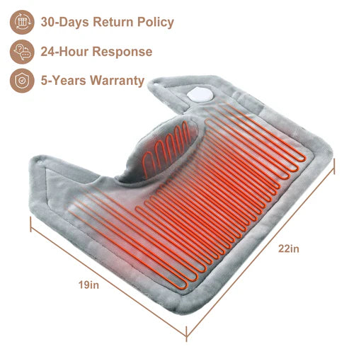 Garvee Heating Pad for Neck and Shoulders - 2.2lb Large Electric Fast Heating Pad for Pain Relief and Deep Pressure Therapy, 22"x19", UL Certified,