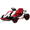 Garvee Go Kart for Kids Age 6+,24V Drift Kart with 2X200W Strong Motor, 7AH Big Battery, Electric Pedals, Electric Go Kart Outdoor Race Toy - Red