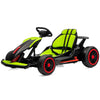 Garvee Go Kart for Kids Age 6+,24V Drift Kart with 2X200W Strong Motor, 7AH Big Battery, Electric Pedals, Electric Go Kart Outdoor Race Toy - Green