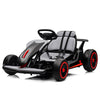 Garvee Go Kart for Kids Age 6+,24V Drift Kart with 2X200W Strong Motor, 7AH Big Battery, Electric Pedals, Electric Go Kart Outdoor Race Toy - Black