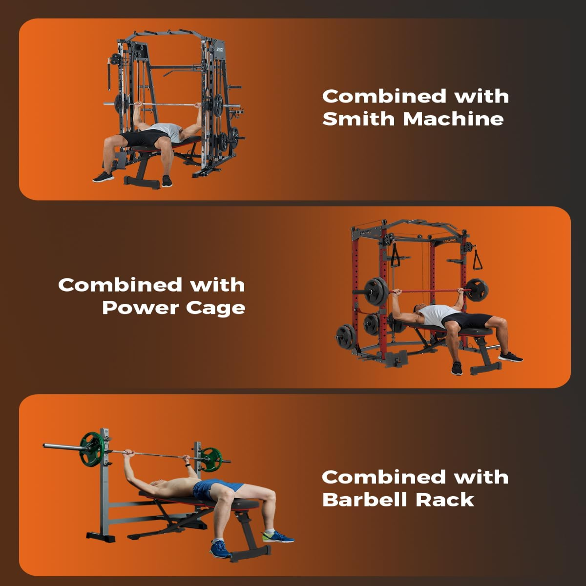 Banc de poids compatible avec les installations de racks et de machines