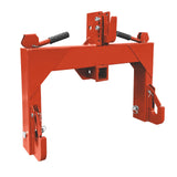 Garvee 3 Point Quick Hitch for Category 1 Tractor, 3000 Lbs Capacity 3-Pt Attachment with 2 Inch Receiver Hitch, 5 Position Adjustable Top Hook for Easy Tractor Implement Connection - Orange