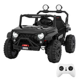 Garvee Ride P Series 24V Kids Toddler Ride On Truck 4WD 3 Speeds Large 7AH Battery Bluetooth MP3 Parent Safety Brake Red Outdoor Play - Black - Black
