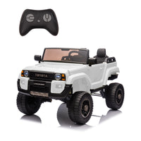 Garvee Toyota Voiture Électrique pour Enfants 24V Sous Licence 2 Places Camion Tout-Terrain avec Télécommande Musique Bluetooth Lumières LED Pelle Fonctionnelle
