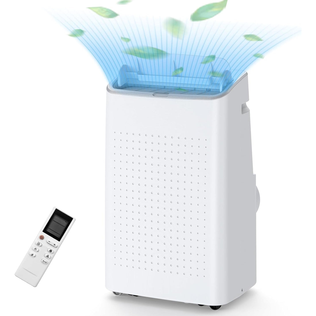 Climatiseur portable Garvee 15 000 BTU, rafraîchit jusqu'à 74 m², climatisation portable intégrée avec modes déshumidificateur et ventilateur, télécommande et kits d'installation, < 50 dB, blanc
