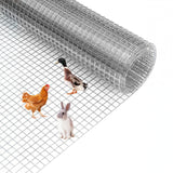 GARVEE 1/2" Hex Wire Mesh - 4'x50' Galvanized Steel Roll, Rust-Resistant Fencing for Chicken Coops & Gardens (Small Animal Barrier) - Silver