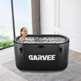 Garvee Ice Bath Tub for Athletes, Compatible with Water Chillers, 248 Gallon Inflatable Cold Plunge Tub with Insulated Lid, Portable Cold Water Therapy Ice Pod for Home Gym Recovery, Black