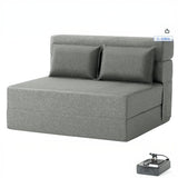 Garvee Foldable Sofa Bed Large Fine Corduroy with Fold Out Chair Bed, Futon Chair, Folding Chair Bed, Chair Sleeper, and Convertible Chair Bed Sleeper