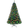 Garvee 6.5FT Pre-Lit Artificial Christmas Tree With 1068 Branch Tips, 350 Warm White & Color-Changing Lights, Hinged Design, Indoor Holiday Decoration, Green