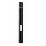 Garvee Rechargeable Medical LED Penlight Stainless Steel Dual Light Source Portable Diagnostic Flashlight Black - Black