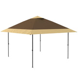 Garvee 12'x12' Pop-Up Instant Gazebo Tent - Double Roof Portable Patio Sun Shelter Outdoor Canopy for Deck, Backyard, Garden, Lawn, Khaki & Beige - Khaki