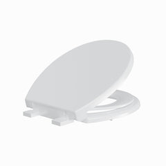 Garvee 17 Inch Round Toilet Seat with Slow Close, Toddler Seat, Durable White Bathroom Seat for Family Use