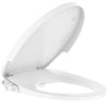 Garvee Bidet Toilet Seat Round Non-Electric Dual Nozzles Adjustable Spray Pressure White for Bathroom Hygiene
