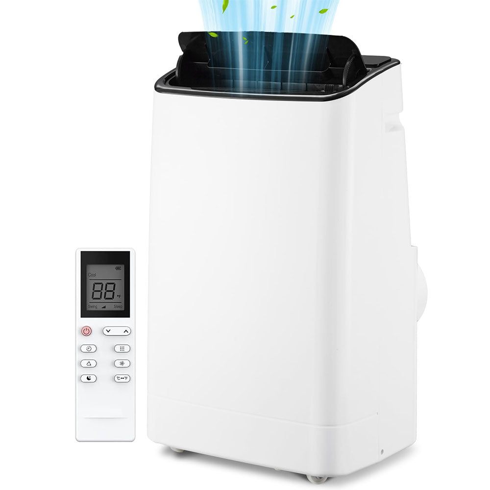 Garvee Climatiseur Portable 14000 BTU, Refroidit 70 m², Climatiseur 3-en-1 avec Ventilateur Déshumidificateur, Télécommande, Kit Fenêtre, Refroidissement Rapide pour Maison Bureau