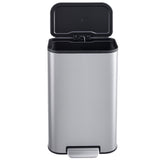 Garvee Stainless Steel 8 Gallon Kitchen Trash Can with Soft Close Lid, Removable Inner Bucket, Step Pedal, Fingerprint Resistant for Home Kitchen Office, 30L, Silver