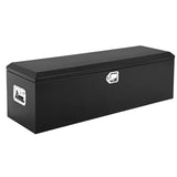 Garvee 48 Inch Steel Truck Bed Tool Box - Diamond Plate Design with Side Handles and Locking Keys, Compact and Durable Storage for Pickup Trucks, RVs, and Trailers, Black - Black