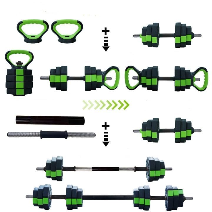 Garvee dumbbell set switching between different workout forms