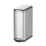 Garvee Slim Kitchen Trash Can, 7.92 Gallon Garbage Can for Narrow Spaces, Waste Bin with Soft-Close Lid and Inner Bucket, Stainless Steel, 30L - Silver