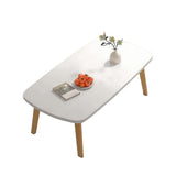 Garvee Foldable Coffee Table Wood Laptop Desk Foldable Legs Living Room Bedroom Home Office Apartment Dorm 31.5" x 20" Wood Color - White