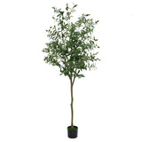 Garvee Artificial Olive Tree Tall Faux Olive Tree Plants with Branches and Fruits for Modern Home Office Living Room Floor Decor, 5FT 6FT 7FT, Green - 6Ft（180Cm）Hc-1399