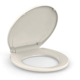 Garvee Round Toilet Seat Almond Quiet-Close Durable Plastic Cover for Standard Round Toilets Easy Install Comfortable Hygienic - Standard