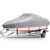 Garvee Grey Boat Cover Waterproof 530x290cm Durable Oxford Cloth with Storage Bag for Versatile Vessel Protection