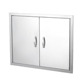 Garvee Bbq Access Door Double Door 42W x 21H Inch Brushed Stainless Steel Outdoor Kitchen Cabinet Grill Door