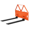 Garvee 3,200 Lbs Capacity Skid Steer Forks, 46" Quick Attach Pallet Fork for Tractors & Loaders, Heavy Duty Construction Agriculture Forks, Orange