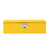 Garvee Heavy Duty Steel Truck Bed Tool Box – Waterproof Metal Storage Organizer with Lock, Side Handle, Durable Compact Toolbox for Pickup, RV, Trailer, Workshop – Powder-Coated Yellow, 30x13x9.6 Inches, 2026 Model