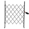 Garvee Single Folding Security Gate, Steel Accordion, 85" H x 85" W, 360° Rolling Casters, Padlock, Home & Industrial Use