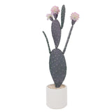 Garvee Tall Artificial Cactus Plant with Planter for Indoor Outdoor Decor, Large, Green