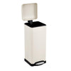 Garvee 8 Gallon (30L) Step Trash Can, Stainless Steel Bathroom Garbage Can with Lid and Foot Pedal, Kitchen Garbage Bin with Removable Inner Bucket for Home Bedroom Office, Beige