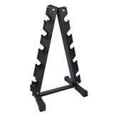 Garvee 5 Tier Dumbbell Rack Stand Heavy Duty Steel A-Frame Home Gym 21.5x16.9x38 in Black