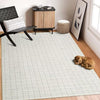 Garvee Washable Rug 4x6 Modern Rug Contemporary Abstract Rug for Living Room Soft Low Pile Floor Cover Artistic Abstract Modern Interior Rug Non-Slip Foldable Thin Rug for Bedroom Nursery Grey