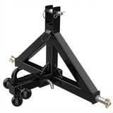 Garvee 3 Point Trailer Hitch 2" Receiver Towing Ball Hitch Heavy Duty Cat.1 Tractor Drawbar 3Pt Quick Hitch Attachment Kubota Farm Equipment Black - Black