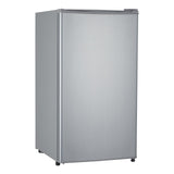 Garvee 91L Mini Refrigerator with Freezer Dual Storage Single Door Adjustable Thermostat Fresh Drawer Glass Shelves Ideal for Bedroom Cubicle Office - Silver
