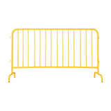 Garvee Interlocking Steel Barricade Heavy Duty Galvanized Metal Crowd Control 5.5 Ft Yellow - Yellow