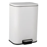Garvee 5.3 Gallon Stainless Steel Step Trash Can With Soft-Close Lid & Removable Inner Bucket For Kitchen Office Bathroom White - White
