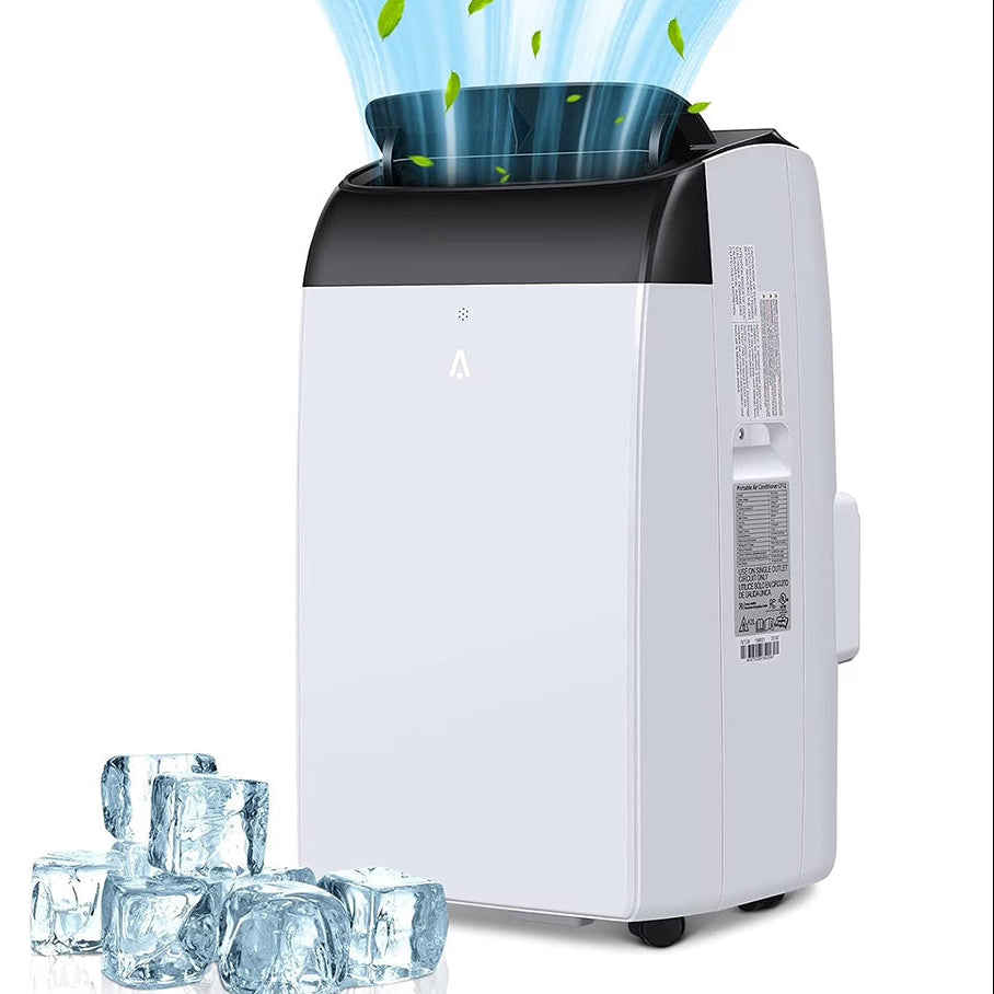 Garvee Climatiseur portable 14 000 BTU 3-en-1 Ventilateur de refroidissement Déshumidificateur Silencieux Chambre à coucher Télécommande